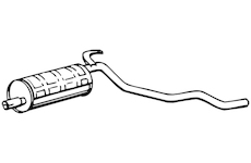 Zadní tlumič výfuku WALKER 09507