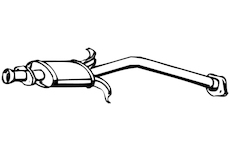 Střední tlumič výfuku WALKER 09557