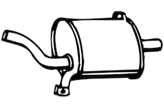 Zadní tlumič výfuku WALKER 12374