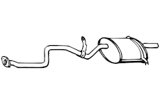 Zadní tlumič výfuku WALKER 12384