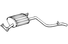 Zadní tlumič výfuku WALKER 12404