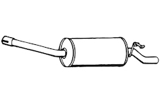 Zadní tlumič výfuku WALKER 12701