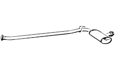 Střední tlumič výfuku WALKER 12789