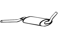 Střední tlumič výfuku WALKER 13005