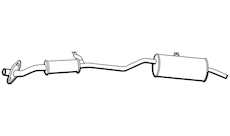 Zadní tlumič výfuku WALKER 13024