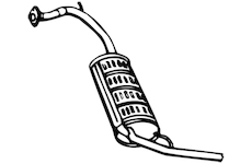 Zadní tlumič výfuku WALKER 13120