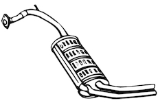 Zadní tlumič výfuku WALKER 13123