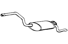 Zadní tlumič výfuku WALKER 13189