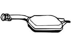 Střední tlumič výfuku WALKER 13190