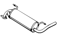 Zadní tlumič výfuku WALKER 13280