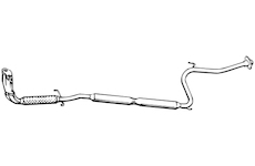 Střední tlumič výfuku WALKER 13301