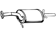 Zadní tlumič výfuku WALKER 13306