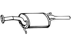 Zadní tlumič výfuku WALKER 13307