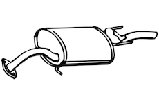 Zadní tlumič výfuku WALKER 13317