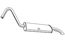 Zadní tlumič výfuku WALKER 13489