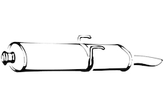 Zadní tlumič výfuku WALKER 13642