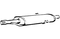 Střední tlumič výfuku WALKER 13710