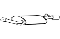 Zadní tlumič výfuku WALKER 13751