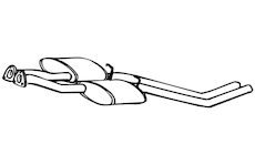 Střední tlumič výfuku WALKER 13891