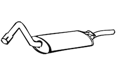 Zadní tlumič výfuku WALKER 13957