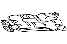 Střední tlumič výfuku WALKER 14016