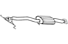 Střední tlumič výfuku WALKER 14074