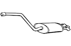 Zadní tlumič výfuku WALKER 14104