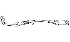 Predni tlumic vyfuku WALKER 14136