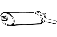 Zadní tlumič výfuku WALKER 14253