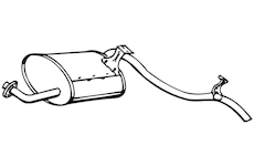 Zadní tlumič výfuku WALKER 14393