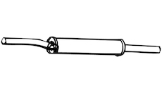 Predni tlumic vyfuku WALKER 14398