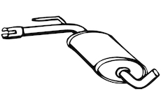 Střední tlumič výfuku WALKER 14450