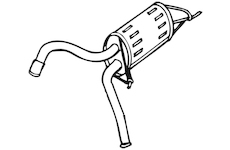 Zadní tlumič výfuku WALKER 14469