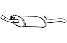 Zadní tlumič výfuku WALKER 14531