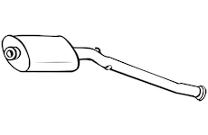 Střední tlumič výfuku WALKER 14640