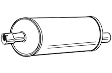 Střední tlumič výfuku WALKER 14833