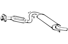 Predni tlumic vyfuku WALKER 14876