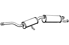 Zadní tlumič výfuku WALKER 14966