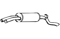 Zadní tlumič výfuku WALKER 15022