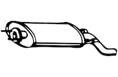 Zadní tlumič výfuku WALKER 15160