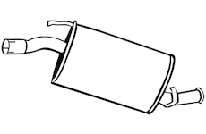 Zadní tlumič výfuku WALKER 15474