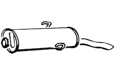 Zadní tlumič výfuku WALKER 15491