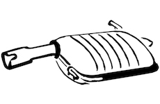 Zadní tlumič výfuku WALKER 15514