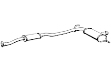 Střední tlumič výfuku WALKER 15536