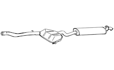 Zadní tlumič výfuku WALKER 15565