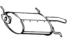 Zadní tlumič výfuku WALKER 15750