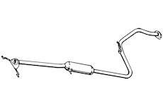 Střední tlumič výfuku WALKER 15752