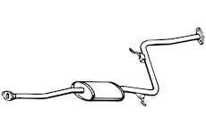 Střední tlumič výfuku WALKER 15771
