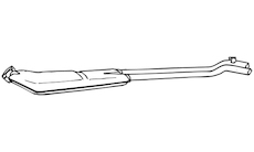 Střední tlumič výfuku WALKER 16012