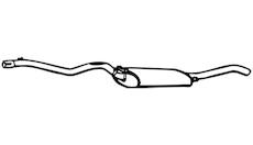 Zadní tlumič výfuku WALKER 16049